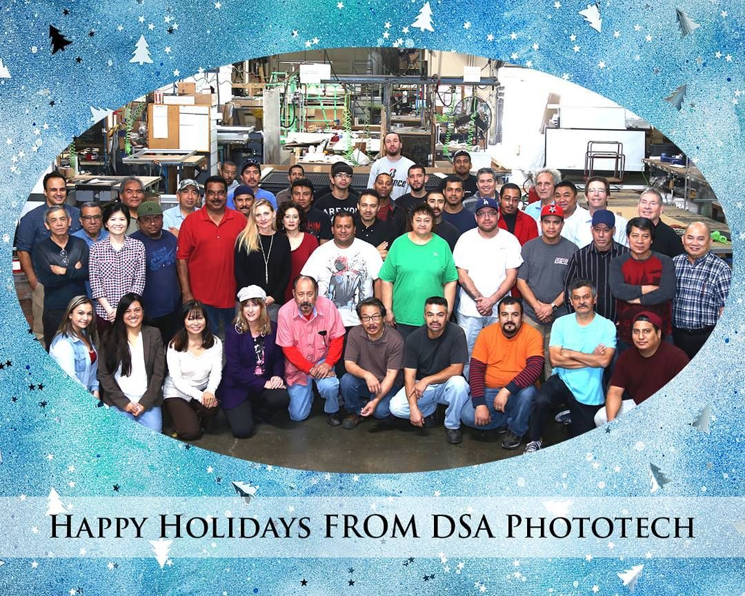 DSASignage's tweet image. Happy holidays from DSA Phototech! We will be closed Mon, 12/25 and Tue, 12/26. #lightboxes #lightboxdesign #dsaphototech #holidaycard #holidayphoto