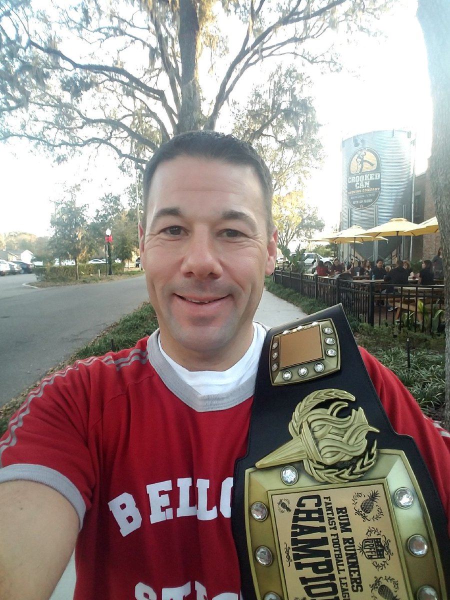 The #ChampionshipBeltCelebrationTour begins on the west side at <a href="/crookedcan/">Crooked Can Brewing Company</a> in Winter Garden, FL !!!

with <a href="/crimsontidedan/">Crimsontidedan</a> of the Bellows Street Brawlers presented by White Claw!!!  1/2 of the <a href="/3OPPRumRunners/">3OPP Rum Runners</a> Fantasy Football League CHAMPIONS.