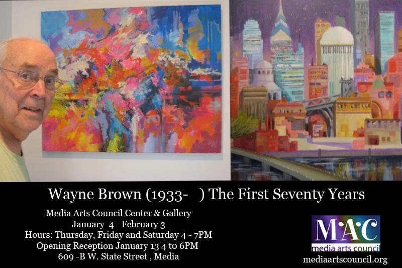 MediaPAarts's tweet photo. We're excited to be kicking off 2018 with a great guest artist Wayne Brown! #art #painting #phillyburbs #macgallery #artshow #delco #delcoartscene #artgallery #2018 #localartist #phillyartist #abstractart @DelcoCVB @visitmediapa https://t.co/OiX3LOy9qD https://t.co/nm4Z0Bq7Wv