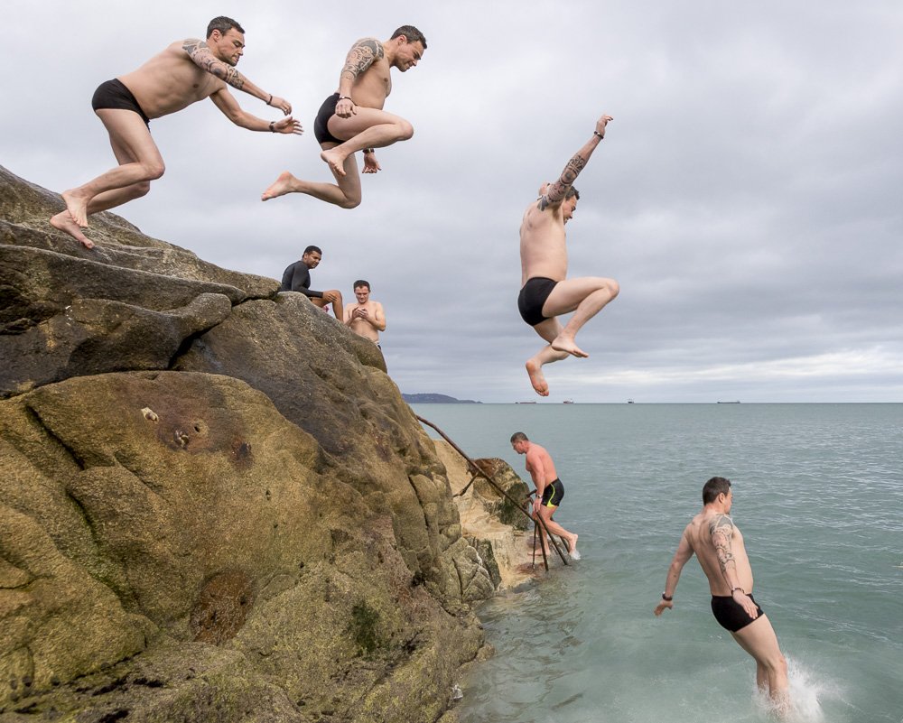JohnC1809's tweet photo. More from #lookback of last year - faves #composites from #Xmas2016 swim at #Sandycove full blog post was at https://t.co/eD5sB1i2do. @DLMarina_Dublin @DLHarbour @dl_bid https://t.co/aPcGli0xCK
