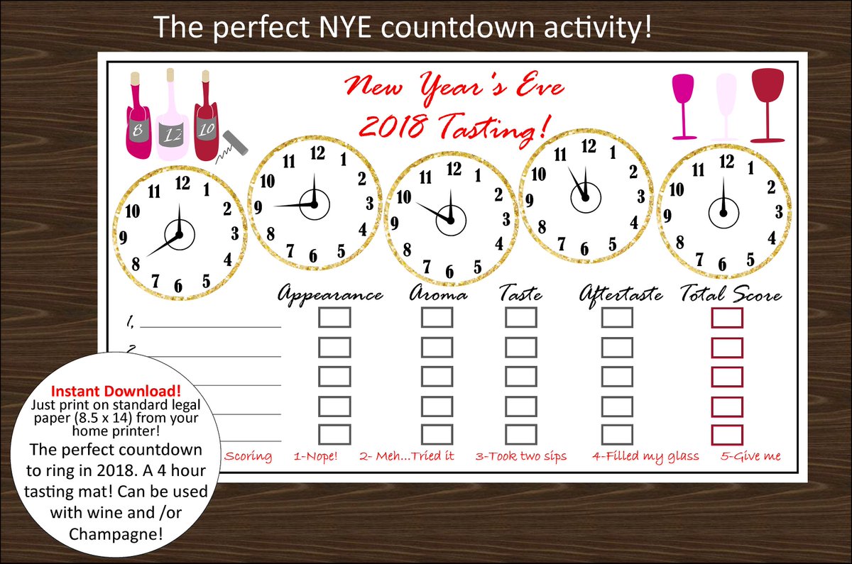 Styled_it's tweet photo. Excited to share the latest addition to my #etsy shop: New Years Eve party countdown tasting, New Year's Eve games, NYE paper placemat, PDF Instant download print from home, fun touch to decor! https://t.co/7VUY75e6iT #papergoods #gold #newyears #black #nyepartyprops #n https://t.co/fP88WKj2lJ