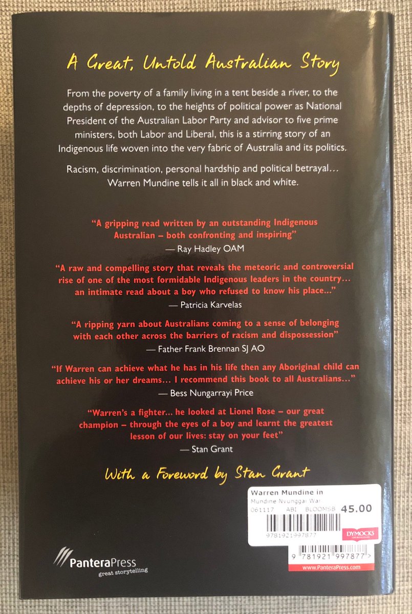 nomad_penguin's tweet photo. An absorbing memoir from one of Australia’s most opinionated and, at times, controversial Aboriginal leaders. A good blend of personal and political. #read2017 https://t.co/i9ZPr3bpQv
