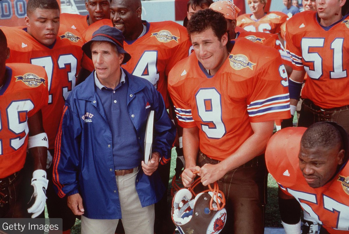 ESPN (@espn) on Twitter photo If you start "The Waterboy" at 10:49:34 on New Year's Eve, at midnight Bobby Boucher will show up at halftime and you'll start 2018 with the Mud Dogs winning the Bourbon Bowl.
Start your year off right. If you start "The Waterboy" at 10:49:34 on New Year's Eve, at midnight Bobby Boucher will show up at halftime and you'll start 2018 with the Mud Dogs winning the Bourbon Bowl.
Start your year off right.