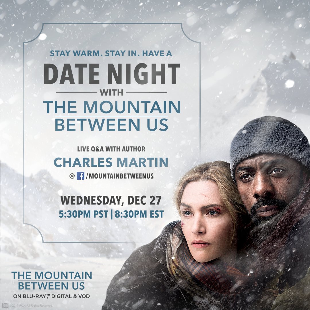 Get The Mountain Between Us on Blu-ray, Digital or VOD, then ask the author anything as you watch! bit.ly/MountainBetwee…