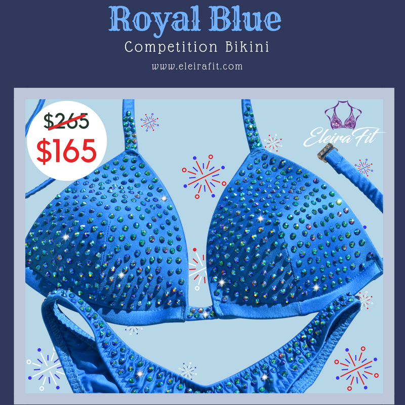 EleiraFit's tweet photo. Are you ready for the best end-of-year deal?! 💙Royal Blue Crystal Competition Bikini is $165 and ready for a quick ship! Top - B/C, Bottoms - S/M.#Fitness #BikiniCompetition #npc #ukup #ifbb https://t.co/S7UEJuPgTb
