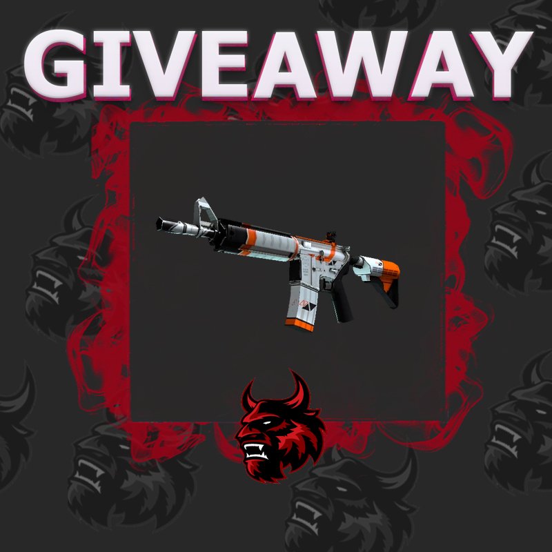 CSGODeamon's tweet photo. M4A4 | ASIIMOV GIVEAWAY 🔥👩‍🚒
HOSTED BY @GrimGiveaways 

1) Follow @CSGODeamon &amp; @GrimGiveaways 
2) retweet
3) Like!

Good Luck! https://t.co/LJQkhSF2qd