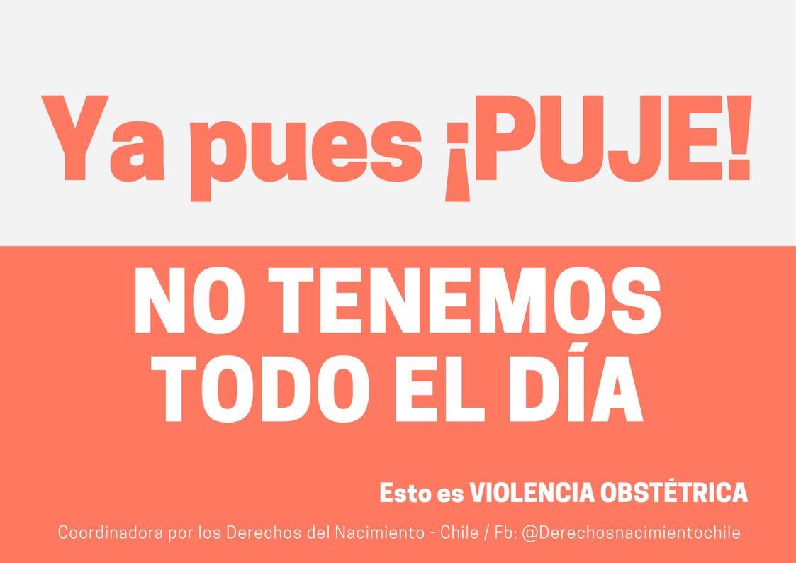 AlejandraJaures's tweet photo. Hoy estas frases se repiten en la mayoría de los partos en Chile 🇨🇱 No más #ViolenciaObstétrica Chile 🇨🇱 necesita #LeydePartoRespetado #LeyTrinidad https://t.co/2gZfgwG5T2