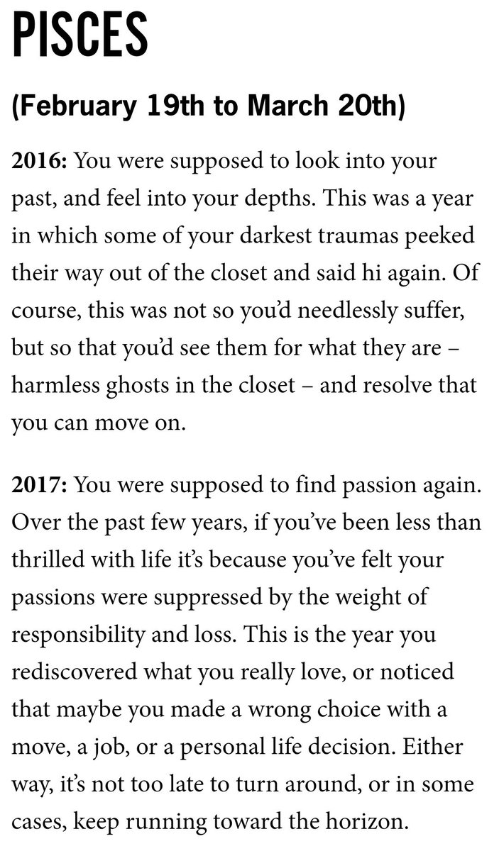 simonefiasco's tweet photo. Pisces || 2016, 2017, &amp; 2018 https://t.co/urYN0GdN0G