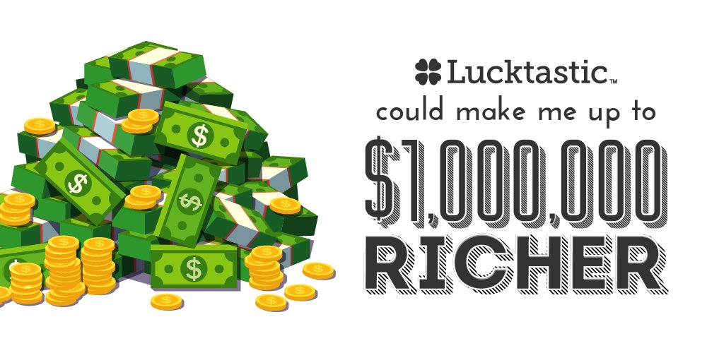Lucktastic could make me up to $100,000 richer! lucktastic.com/twShareFunnel