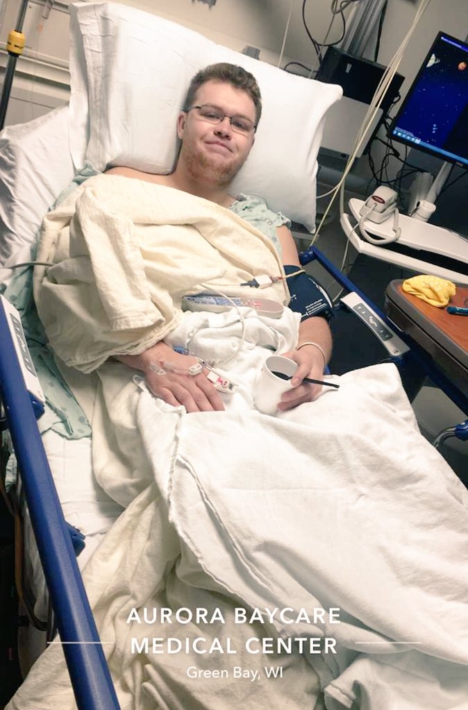 ROC_PileSports's tweet photo. Minor setback for a MAJOR comeback. #rollPile #prayforaaron https://t.co/ylfdiDFEoM