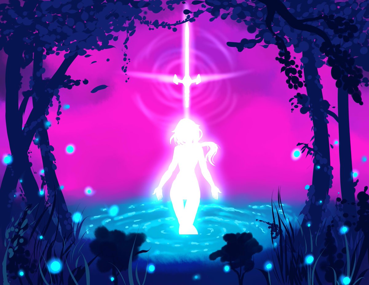 ArtistDragnRage's tweet photo. Tried drawing like the artist #RyKy I feel this artist's style will help me to teach my students a little better. My drawing was more for the lady in the lake My latest stream you can watch how I did it and other drawings #painttoolsai #drawing #digitalart #digital #art https://t.co/wpsIuFXP9k
