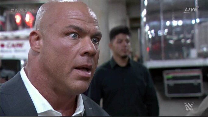 _TheSonOfMars_'s tweet photo. *Kurt watching Chad Gable do that double German Suplex*

Kurt: Maybe I took the wrong one.
#SDLive https://t.co/0GGlWbSBra