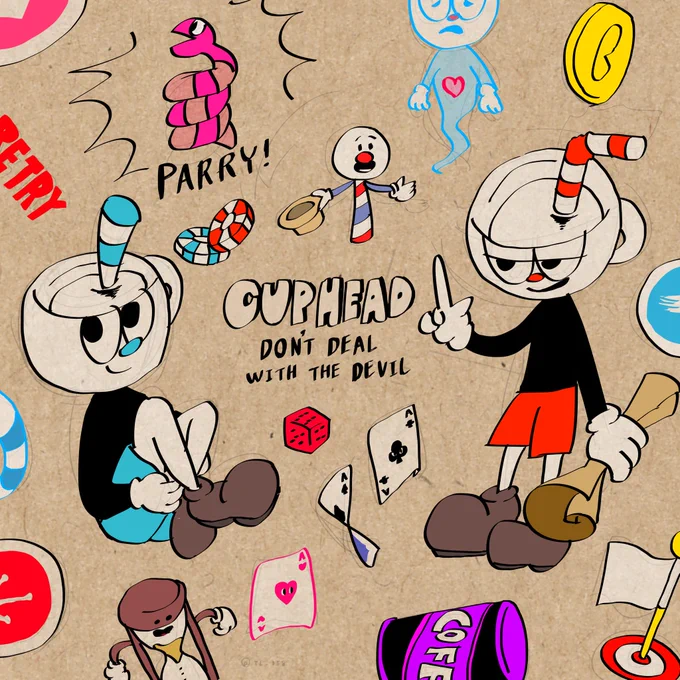 あの床屋さんのやつが結構好き…#cuphead 