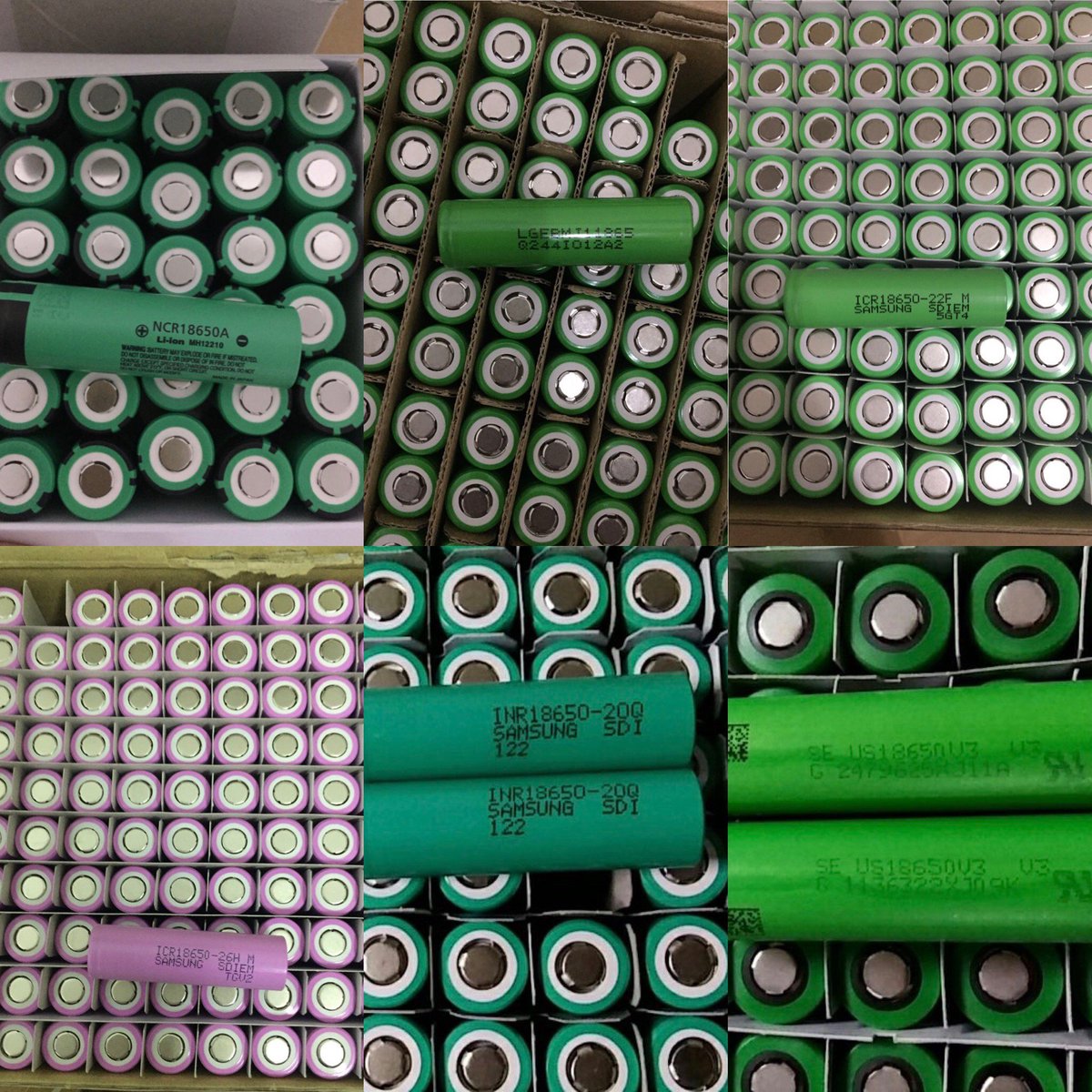 2018_summer's tweet photo. New Batch of stock new Arrival !
#NCR18650A #LG MJ1#Samsung 22FM#Samsung 26HM#Samsung 20Q#
Sony V3#Vape# https://t.co/cYLBvXS18b