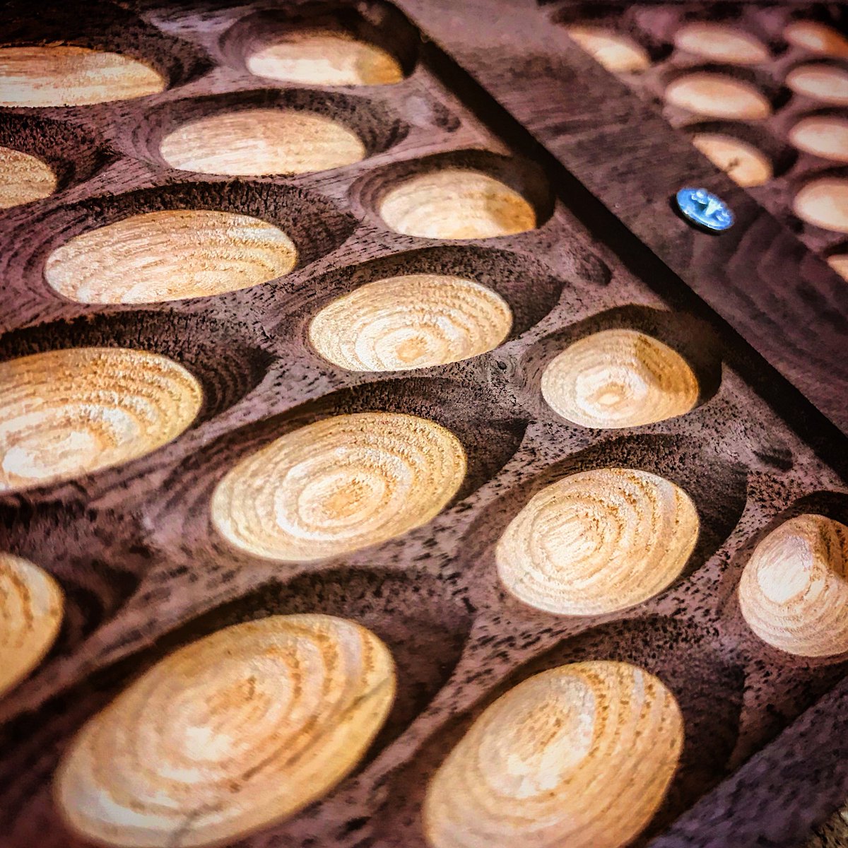WorksBySolo's tweet photo. A little wider view. Walnut with Ash underlay. Gettin’ fancy with my @cncrouterparts #procnc https://t.co/0jv09aHftr