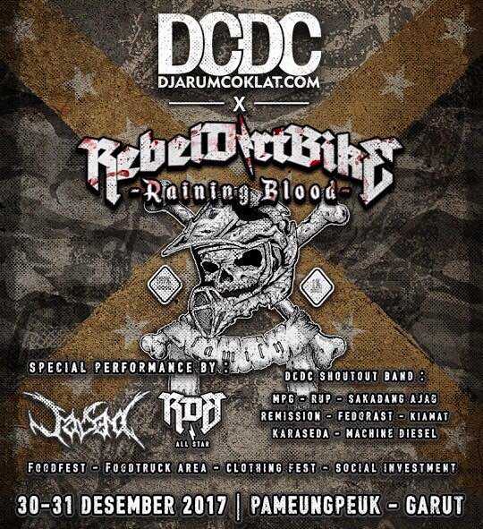 Di penghujung akhir tahun 2017....
Kita akan melibas bersama teman - teman  @rebeldirtbike &amp; <a href="/dcdcshoutout/">DCDC SHOUTOUT</a> band

Di acara DCDC x REBEL DIRT BIKE - Raining Blood
Pameungpeuk - Garut

Gooo ahhh.... !!!
.
#DCDCxRebelDirtBike
#RebelDirtBike
#jasad
#DCDC