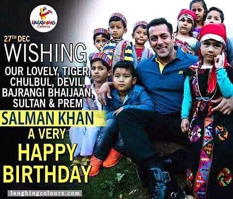 Wishing Bollywood \"Dabangg Salman Khan \" A very happy birthday..... 