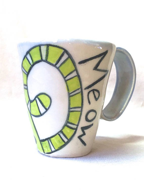 ZenCatPottery's tweet photo. Whimsical Ceramic Cat Mug Handmade Hand Painted https://t.co/Atul6uJKro #integritytt #etsyspecialt #specialtweek #specialtparty #ceramics #catmug #catlover #catlovergift #wheelthrownpottery #handmademug #handpaintedcat https://t.co/G6qTRV23jP