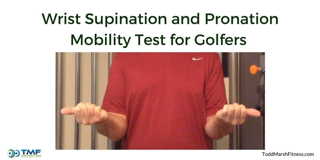 Proper wrist mobility adds control and distance to your golf shots. Learn mobility screens to test your mobility. toddmarshfitness.com/supination-and…