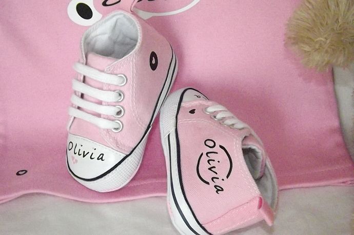 personalised baby converse 