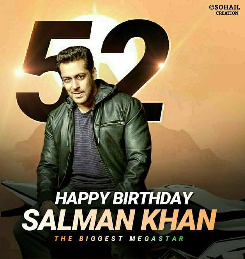 Wishing U a Happy birthDay Salman Khan
 
Many many rtrns of d Day.
52 Yrs As On 27.12.2017 