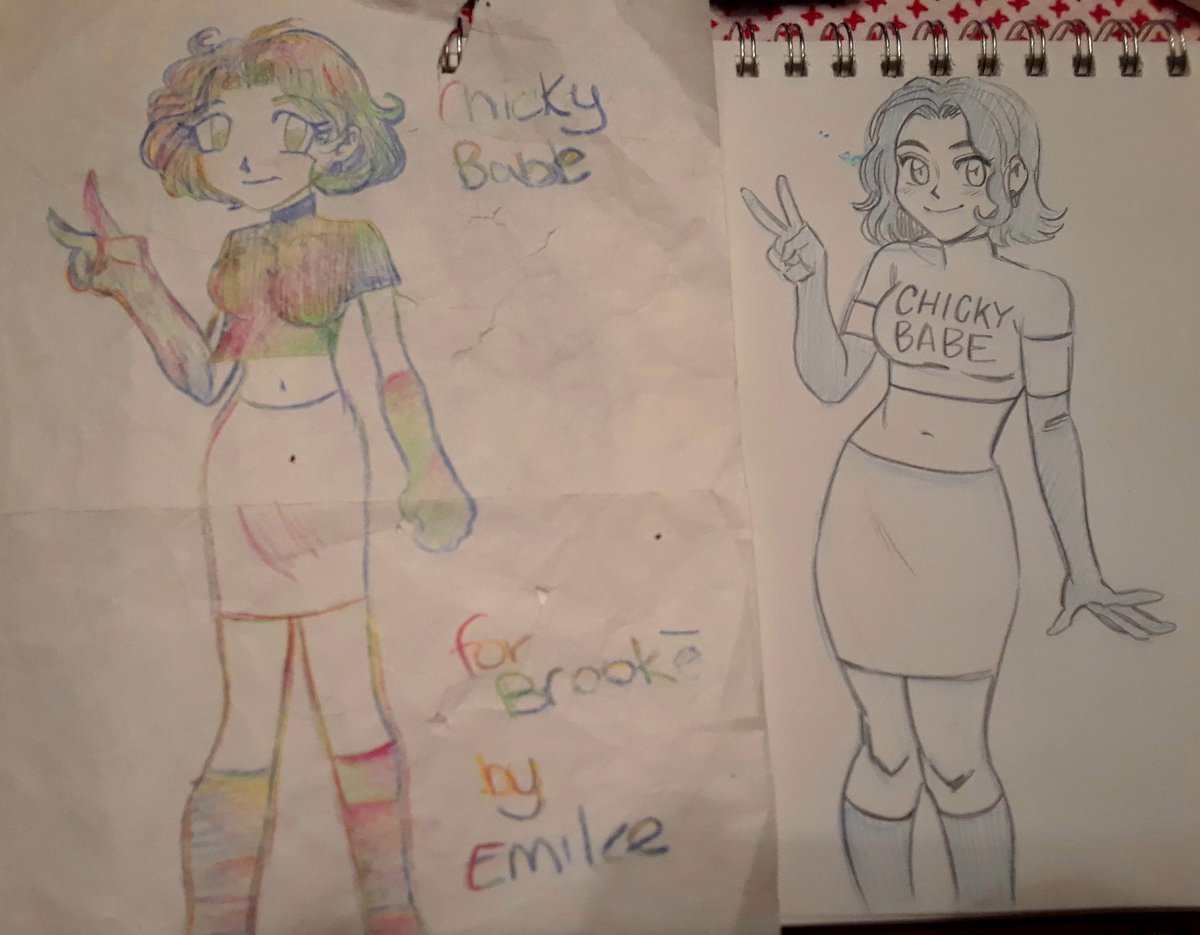 My lovely cousin Brooke kept this drawing I made for her circa 2001/2002. What a difference a decade and a half makes 🙃 