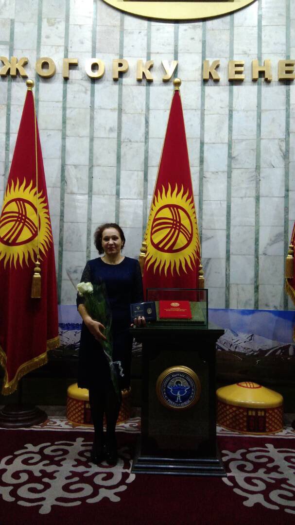 Thank toParliament of KyrgyzRepublic and Interparliamentary Assembly of the CIS for so memorable award badge for services in the development of PhysicalCulture, sports and tourism. I wish I could receive it personally, but thank youMy mom to receive it for me. #Bishkek 26.12.2017