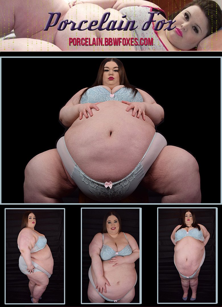 BBW Foxes on Twitter: "#NSFW - #SSBBW Porcelain Fox shows off that big belly she'...