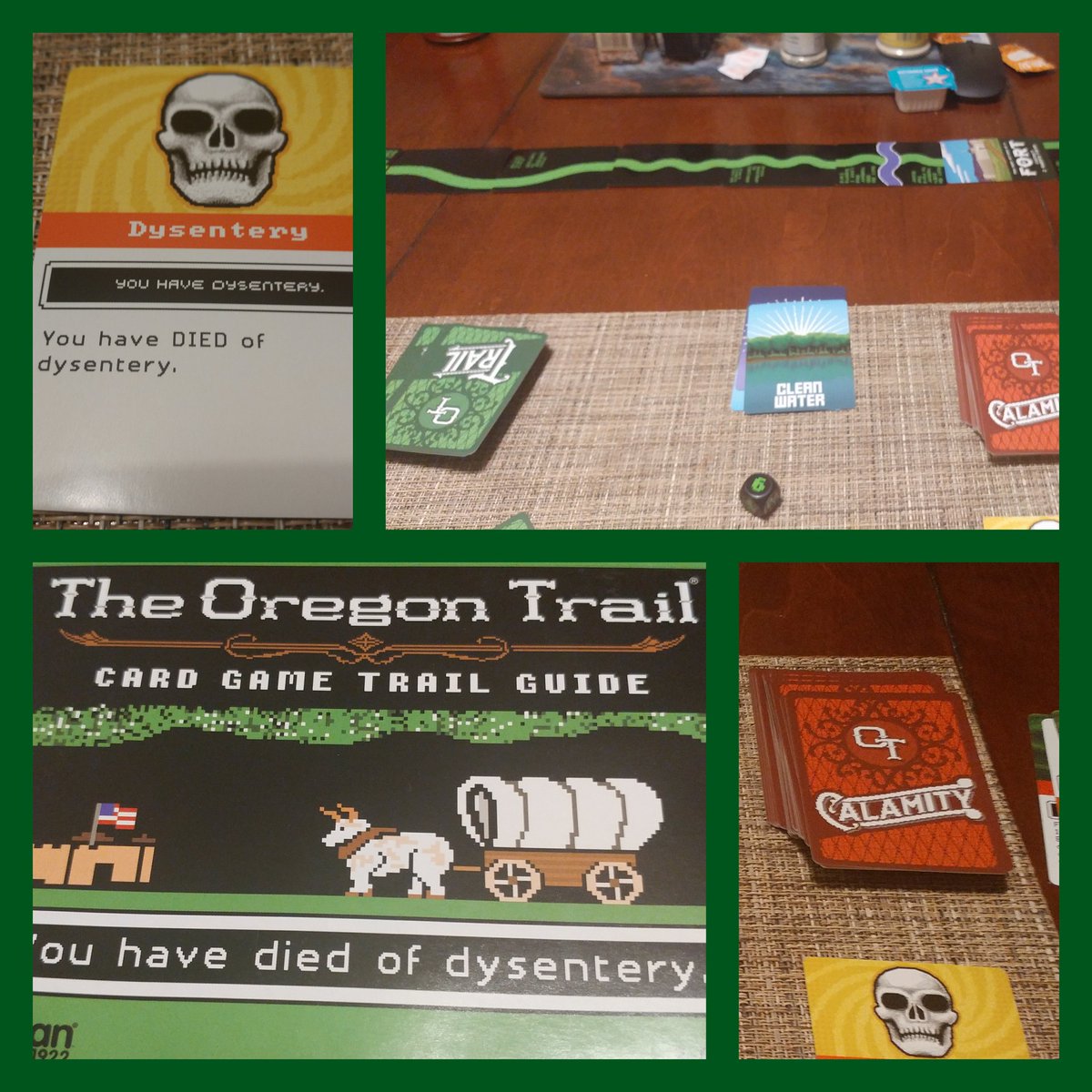 Sarcasm_PhD78's tweet photo. #FamilyGameNight
#OregonTrail
#Dysentary https://t.co/nHnSzjRQCq