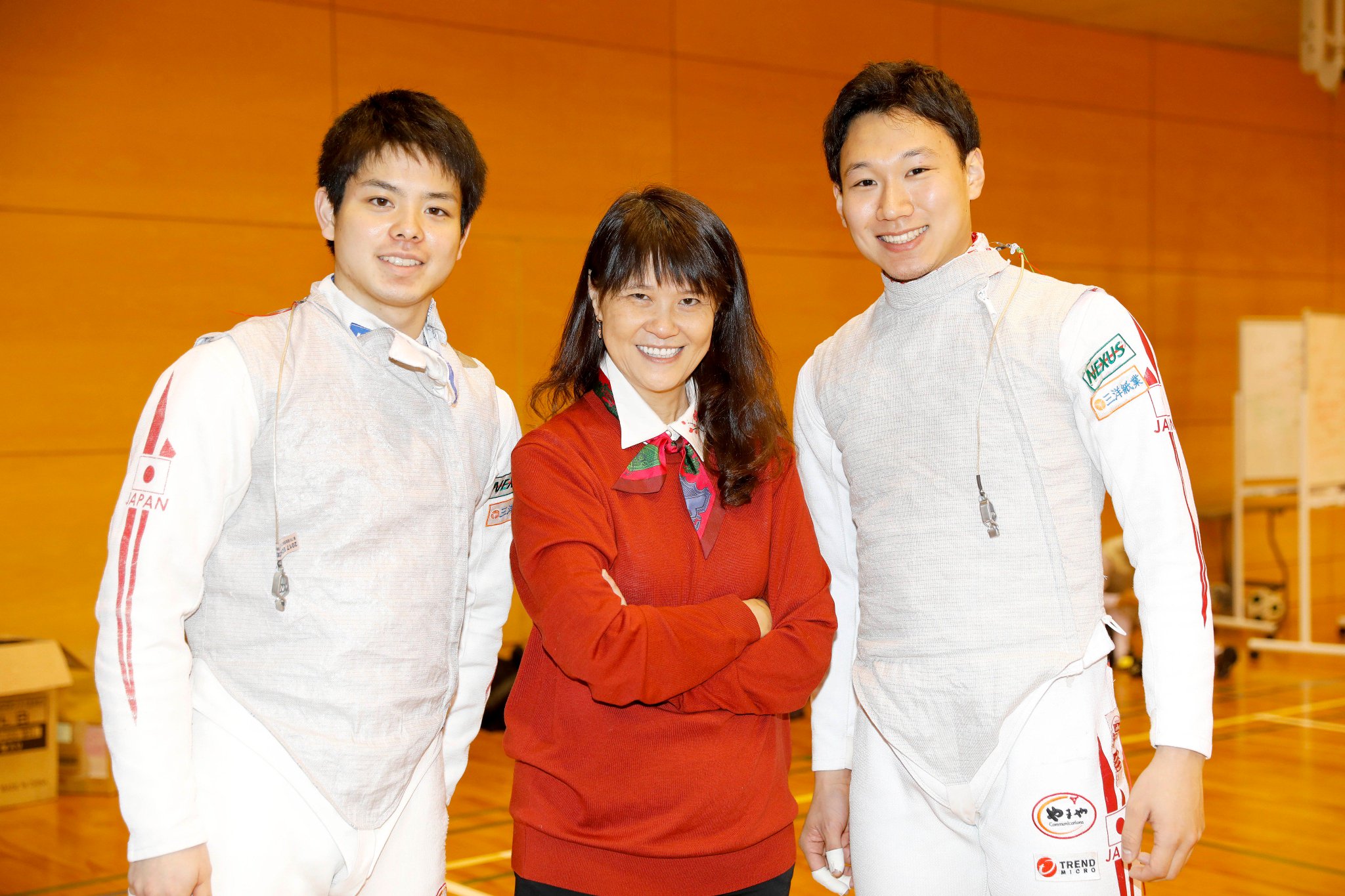 トレンドマイクロ トレンドマイクロpresents Yuki Ota Fencing Camp 17 Day2 合宿2日目の今日はトレンドマイクロの代表取締役社長 兼 Ceoのエバ チェン 取締役副社長の大三川彰彦が応援に訪れ 若手選手の方々に向けて応援メッセージを送りました