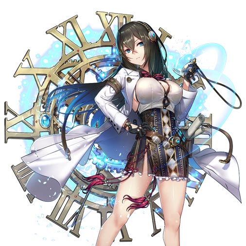 政剣マニフェスティア運営 A Twitter 01 新政霊 シリウス ゴトウ が追加になりました 武器種は 時計 で 高火力の単体魔法攻撃と 時間を停止するスキルが特徴です 低確率ですがノーマルガチャからも出ます 政剣マニフェスティア