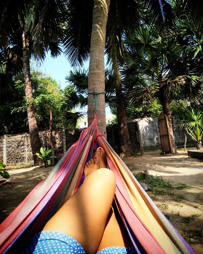bellanilaveli's tweet photo. hammock time 😴
#justchilling #hammock #bella #bellanilavelibeachhotel #bellanilavelibeach #srilanka #travelsrilanka #yogainsrilanka #lifeinsrilanka #viaggiareinsrilanka #voyagesrilanka #amaca #garden #coconutrees #bungalows #bedandbreakfast #guesthouse #leoscafe #srilankadaily https://t.co/APcWS1AYyM