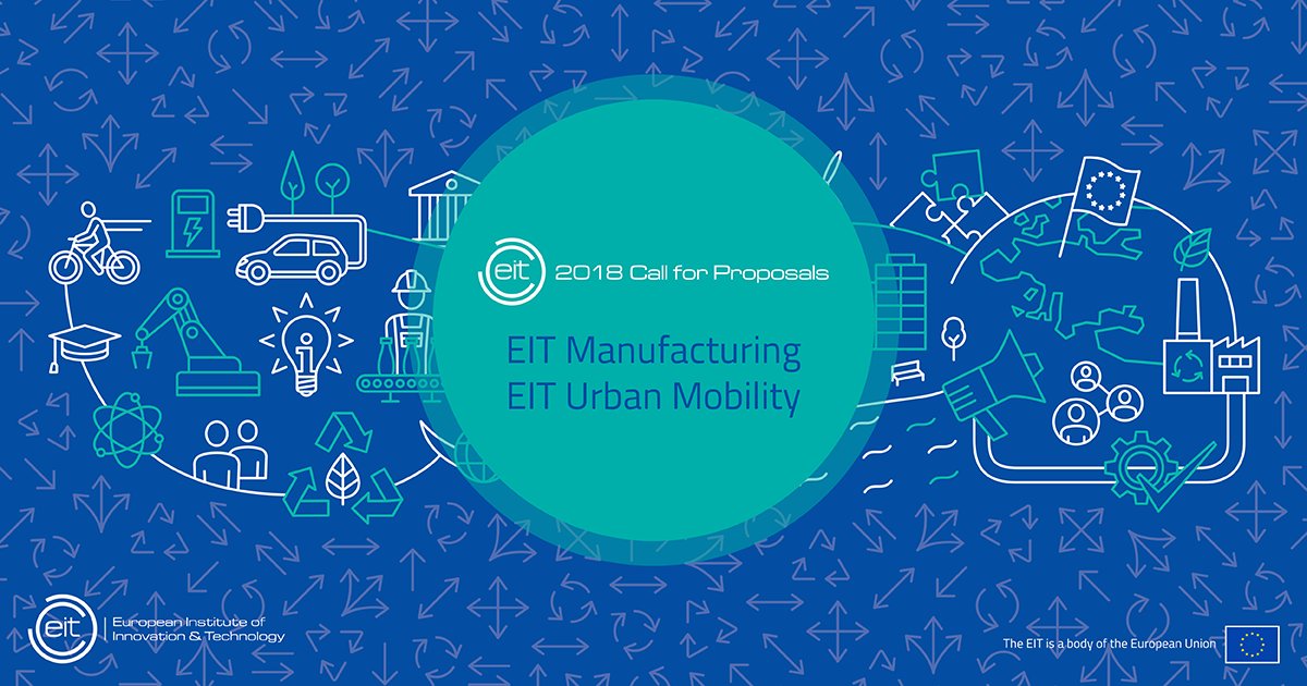 EITeu's tweet photo. 📣 #EITUrban and #EITManufacturing are joining the #EIT Community! 
Want to learn more and know how to submit your application? Come to the #EITcall #InfoDay on 13 February in #Brussels. Register now 👉 https://t.co/Kb8HPsFdkX #EUinnovation #H2020 https://t.co/T2ukHVHmxs