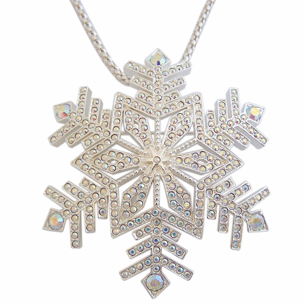 Crystal Snowflake Brooch / Pendant 
Shop now:
ow.ly/iScR30aAzbN
#brooch/pendant
#snowflake
#rhodiumplated
#crystal
#gift