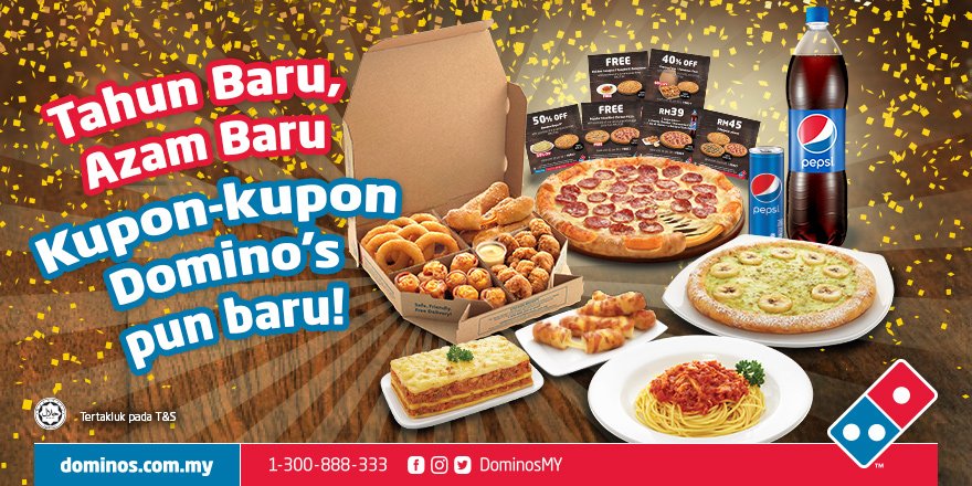 DominosMY's tweet image. Masukkan “berjimat bersama Domino’s” dalam senarai azam tahun baru anda! Nikmati kupon-kupon kami!

Ini adalah thread #KuponDominos