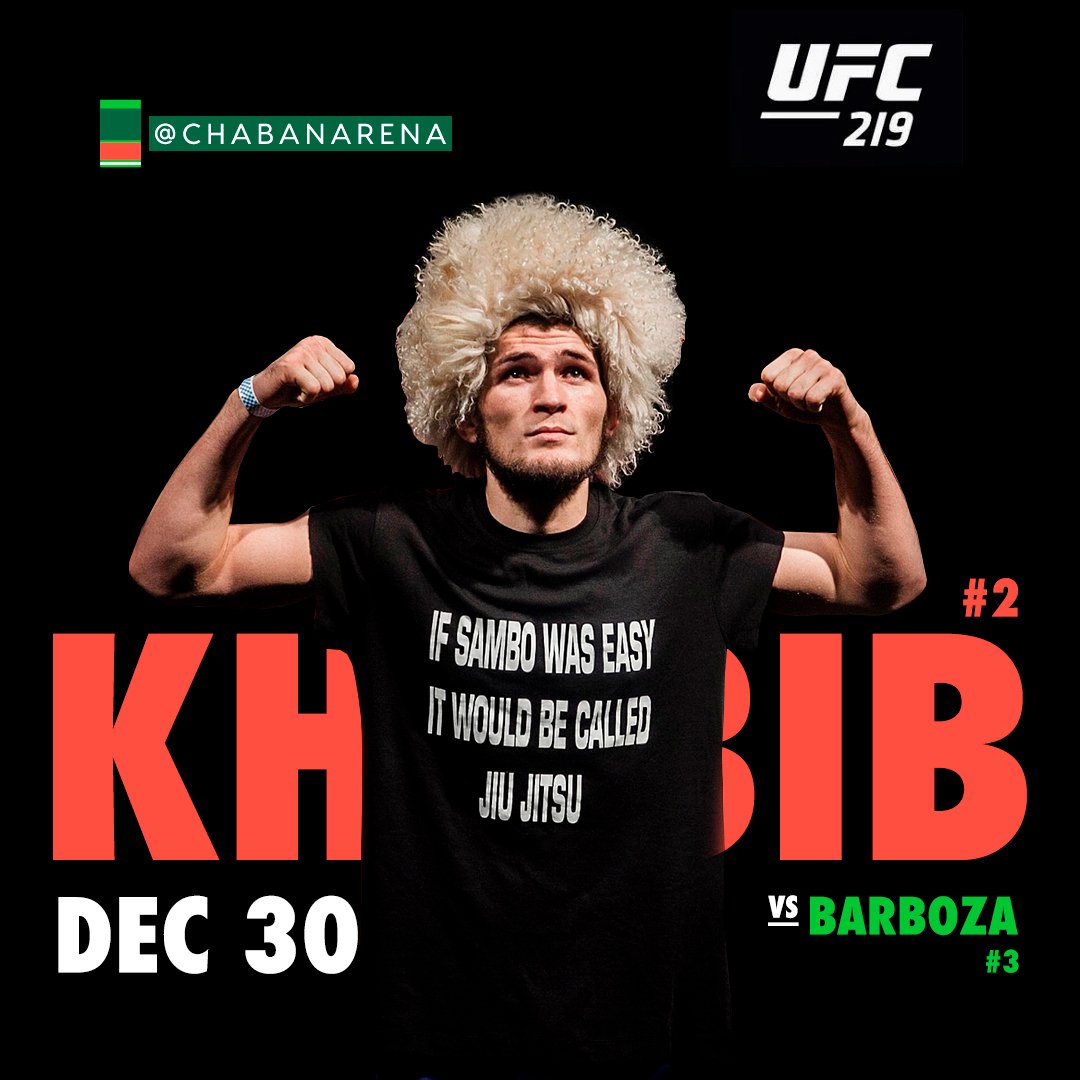 chabanarena's tweet photo. #UFC219
Хабиб Нурмагомедов 🆚 Эдсон Барбоза
24–0–0 🆚 19–4–0
@khabib_nurmagomedov 🆚 edsonbarbozajr
.
.
#чабанарена #chabanarena #mma #ufc #win #khabib #barboza
.
.
❤️ #Like за пост, нам будет приятно!
😍 Следите за нашей лентой! https://t.co/kfXfV2Z3A0