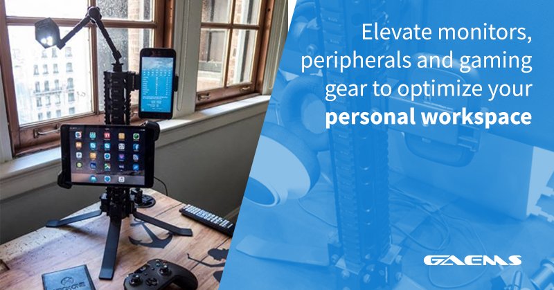 myGAEMS's tweet photo. This is how @purepartner uses their GAEMS Satellite Stand. Which peripherals would you load up on your Rail System? #purepartner #purepartnerbydesign #ppxd https://t.co/lkJNrEPJVC