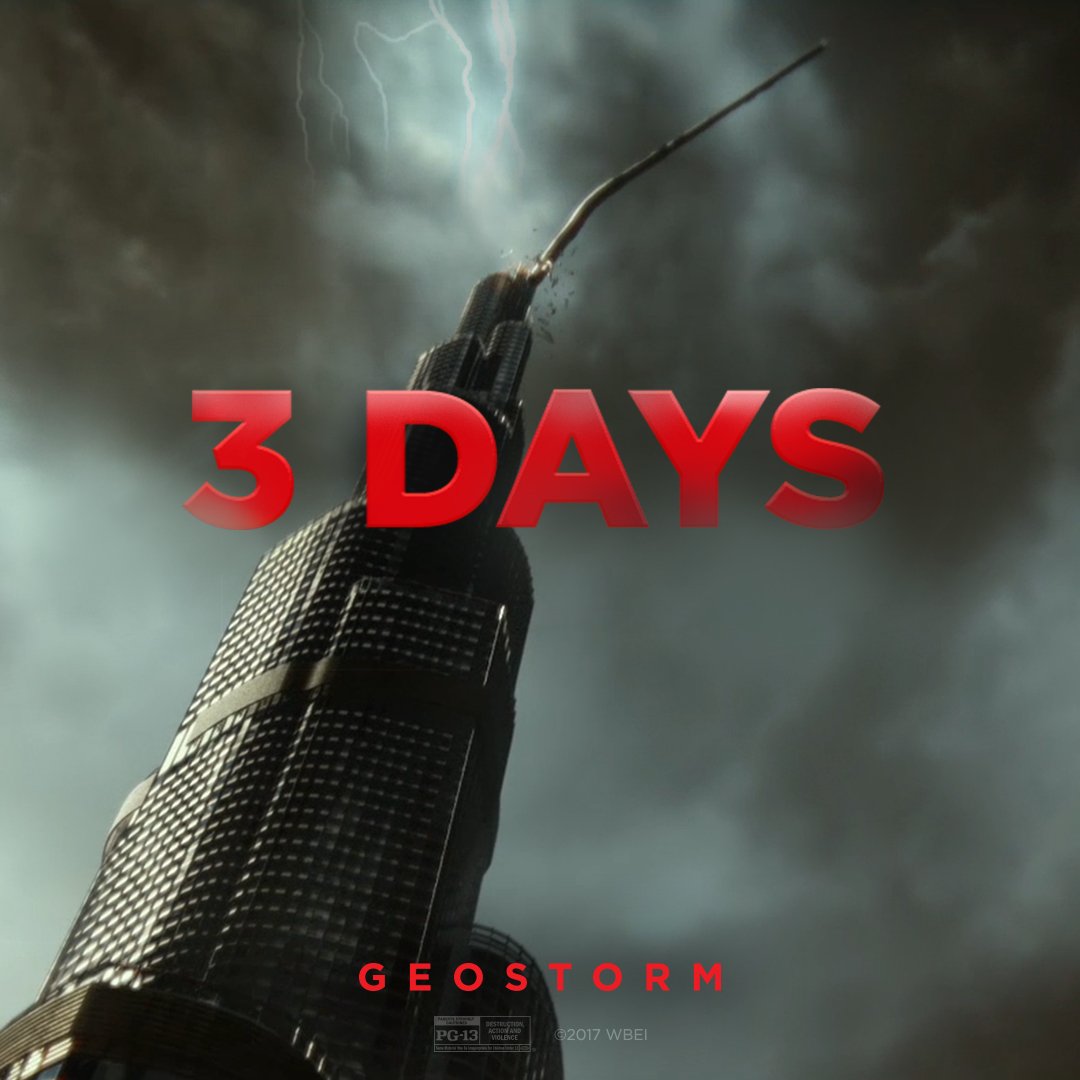 Enjoy the calm. #Geostorm arrives on Blu-ray™ in 3 days.
