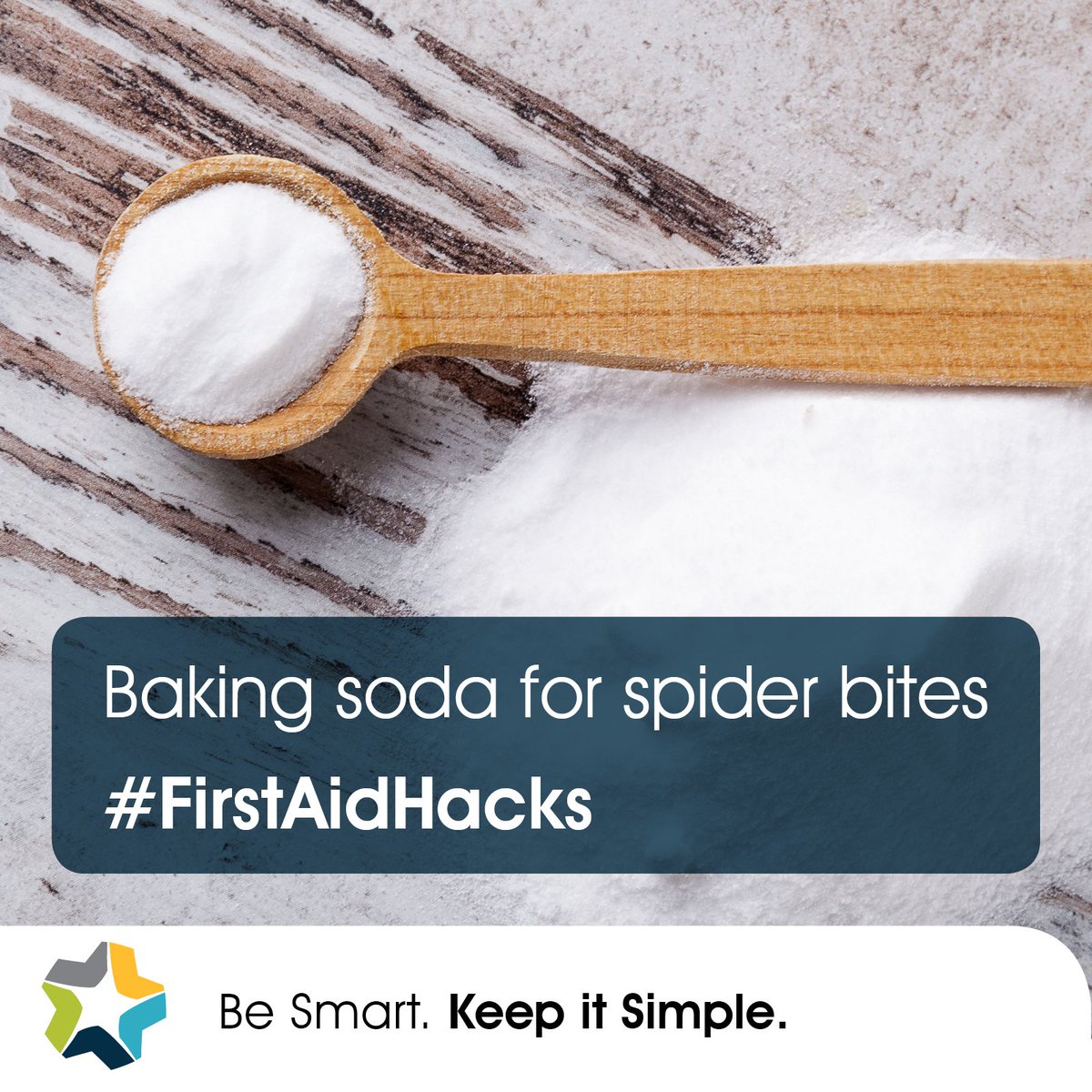 keyhealth_sa's tweet photo. Going #camping? Worried about eight-legged arachnids hanging about in every nook and cranny in the holiday home? Baking soda is an alkaline substance that can help with spider bites (heaven forbid) by helping to reduce pain, itching and inflammation. #FirstAidHacks https://t.co/bwrVg1GF4g
