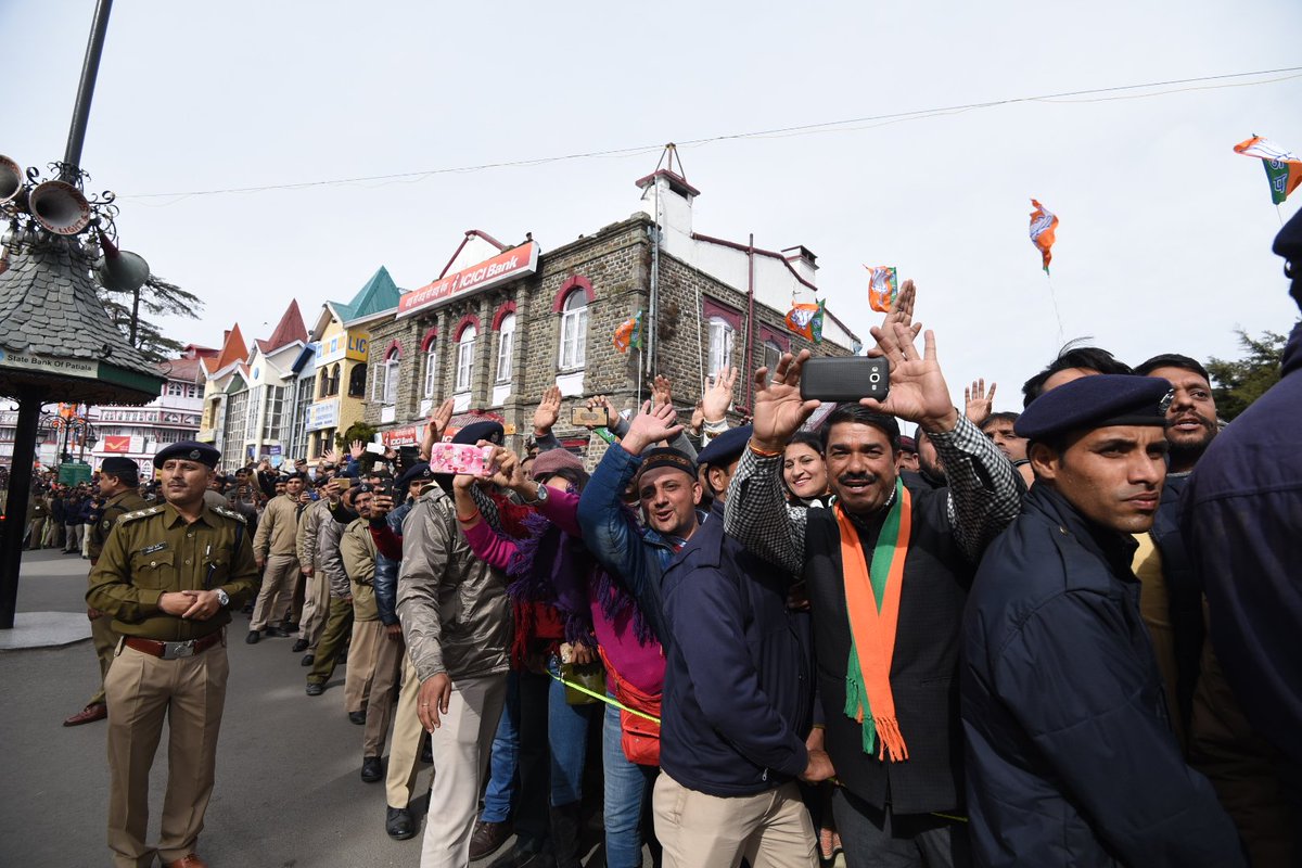 I thank the people of Shimla for the warm welcome.