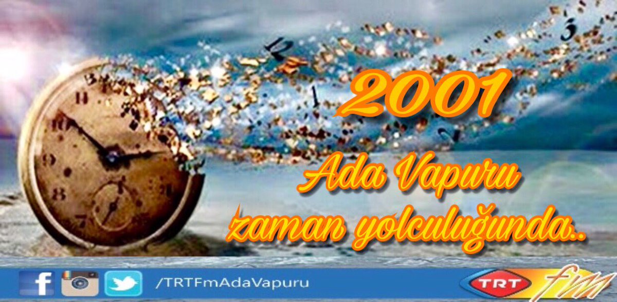 TakdireSayan_'s tweet photo. Bugün Ada Vapuru kaçmaz!... 🎧🎶 2001’in harika şarkılarıyla 11:10’da @TRTFM de zaman yolculuğuna çıkıyoruz!..🚢📻🎤 Hadi geç kalmayın😉😊                                                 @tulaytuzun @erguneray @bulut_ihsan #istanbulradyosu  https://t.co/Y4DZqUtTX5 https://t.co/AzLwXQuYTC