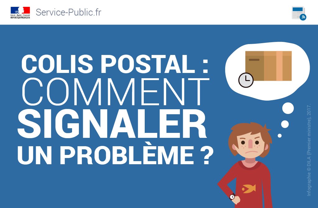 servicepublicfr's tweet photo. Vous avez subi un retard ou avez rencontré un problème de livraison avec un colis postal (perte par exemple) ?
Ce genre de difficulté peut être signalée !
 Marche à suivre 👉 https://t.co/iyBQxCx17U https://t.co/kxnkpsUHVo
