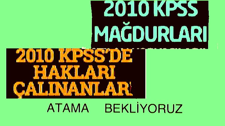 #2010KpssDe7YıllıkBekleyişSonBulsun
NE KADAR FETÖCÜ VARSA ATTIK DİYEN DEVLETİM PEKİ BU FETÖ HIRSIZLARI #2010KPSSde BENİM GİBİ YÜKSEK NET YAPANLARIN YERİNE GEÇİP MEMUR OLMADI MI?
ASIL SAHİPLERİ OLAN BİZ #2010KPSSMAĞDURLARI NE ZAMAN HAK ETTIĞIMİZ KADROLARA GEÇECEGİZ
<a href="/RT_Erdogan/">rt_erdogan</a>
