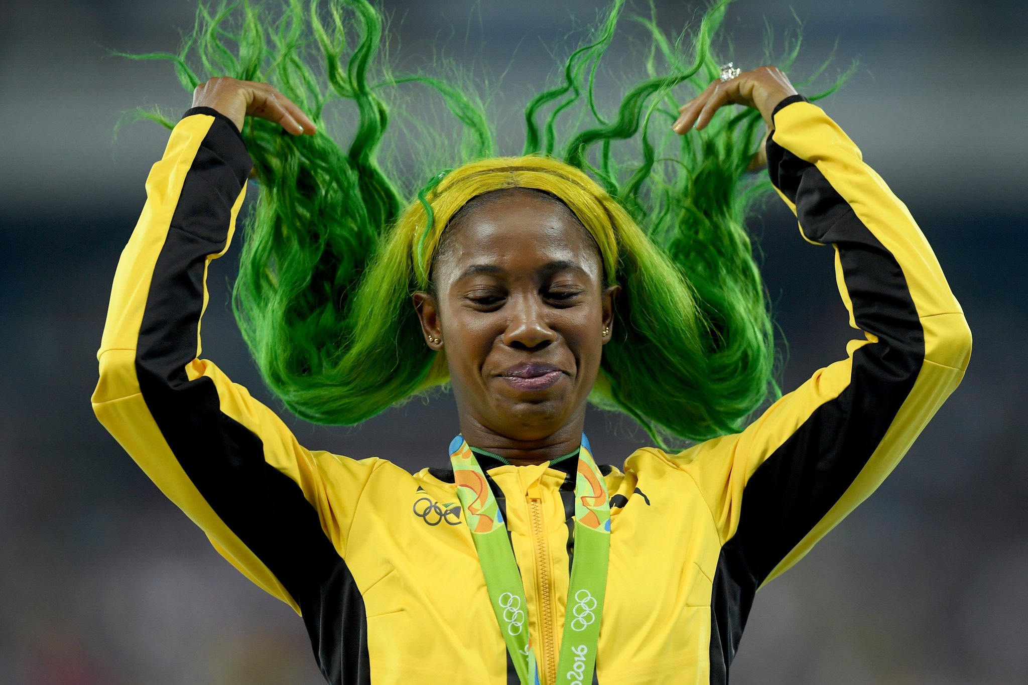 Hair goals  Happy birthday to double-Olympic champion Shelly-Ann Fraser-Pryce, born in 1986  