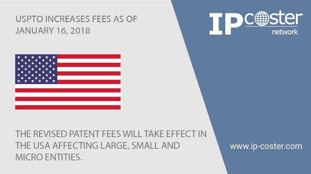 tovkensfl's tweet photo. #USPTO increases #fees as of January 16, 2018
https://t.co/ntCQfBbKZA
#ipcoster #foreignfilings #us #ip #intellectualproperty #iplaw #patents #trademarks #designs https://t.co/nfE4amlZnb