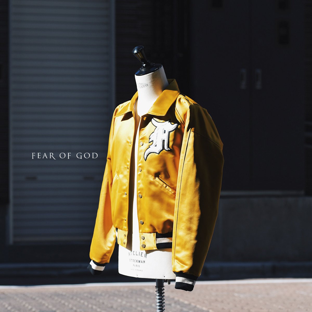 FEAR OF GOD ベースボールジャケット Fifth Collection NUBIAN on X