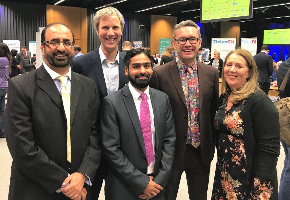 hiveworx's tweet photo. @HiveWorx team with @janemcarolan (CIO HSE), @R1chardatron (Ex CIO HSE), @frthompson (Strategic eHealth Programme Director) at Health Innovation week in Dublin #EH2030 @eHealthIreland @tulls4472 https://t.co/1q3WihczH8
