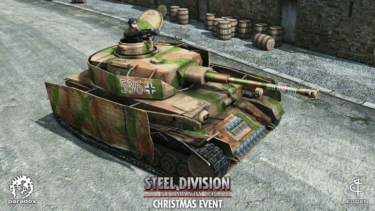 EugenSystems's tweet photo. Didn't have time to unlock the @SteelDivGame Christmas Event's Exclusive Ace? That's okay! We did a bit of magic, and extended the unlocking period until January 4th! Check out this page for all the details: https://t.co/GihqaqZS6K #LastChance #WinterInNormandy https://t.co/jXtrQIOVFv