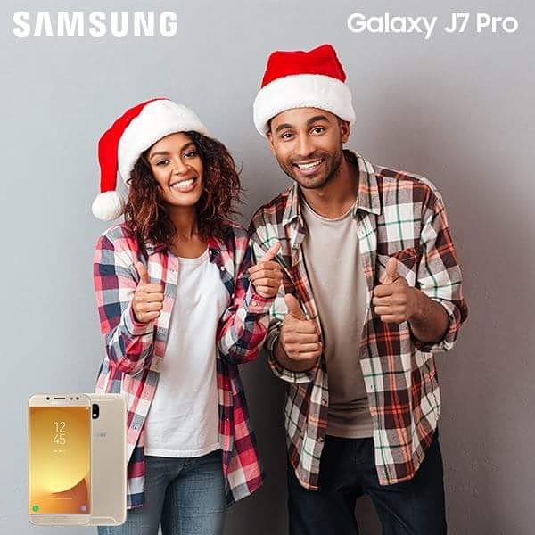 Samsung_Ghana's tweet image. Celebrate the wonder and the joy of the festive season with the affordable Galaxy J7 Pro. Merry Christmas. #2018Loading
