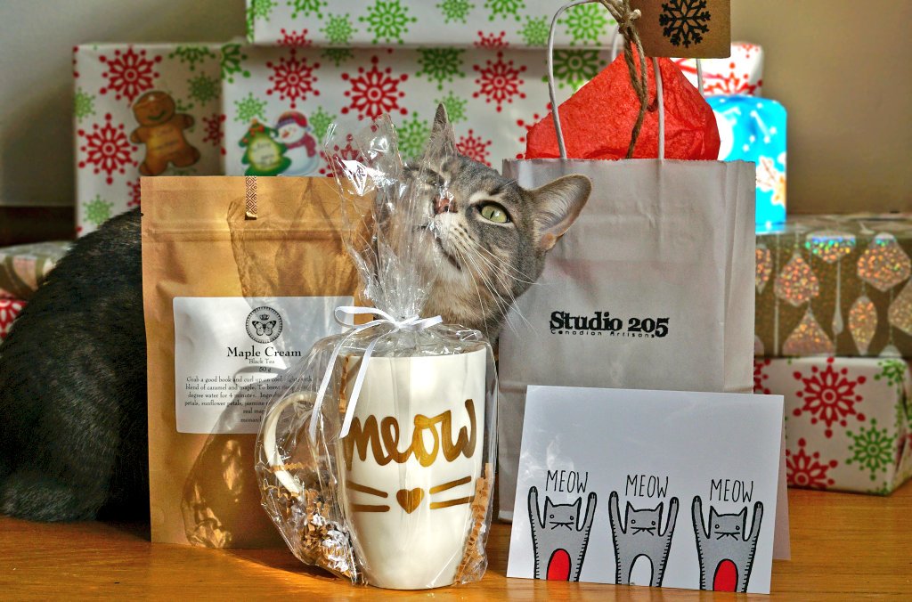 Loved this all <a href="/HamFempreneurs/">Hamilton Fempreneurs</a> gift from <a href="/Studio205Ham/">Studio205</a>! Included kitty &amp; tea theme from <a href="/JennaGregory/">Jenna's Doodles</a> <a href="/kitties_and_cab/">Kitties and Cabernet</a> <a href="/Monarchteaco/">Monarch Tea Co.</a> <a href="/BarnhartMiss/">sarah barnhart</a> #HamOnt